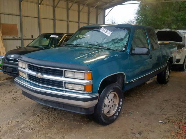 1GCEK19K4SE112638 - 1995 CHEVROLET GMT-400 K1 TEAL photo 2