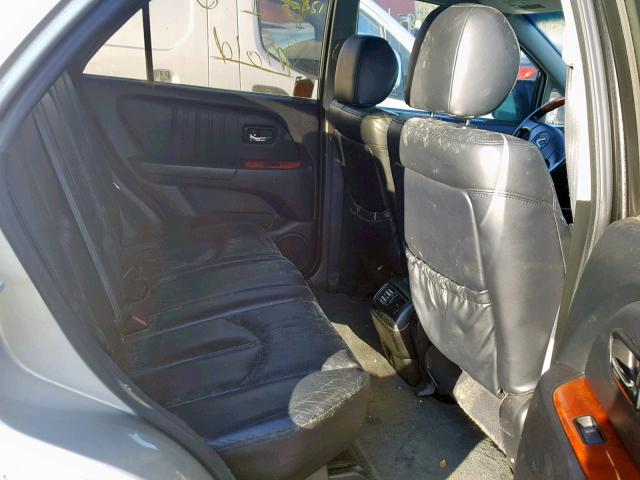 JTJHF10U210168926 - 2001 LEXUS RX 300 SILVER photo 6