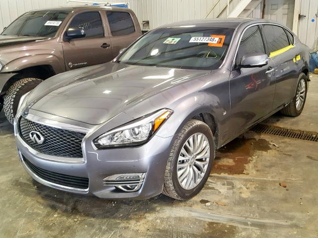 JN1BY1PP1FM600444 - 2015 INFINITI Q70L 3.7 GRAY photo 2