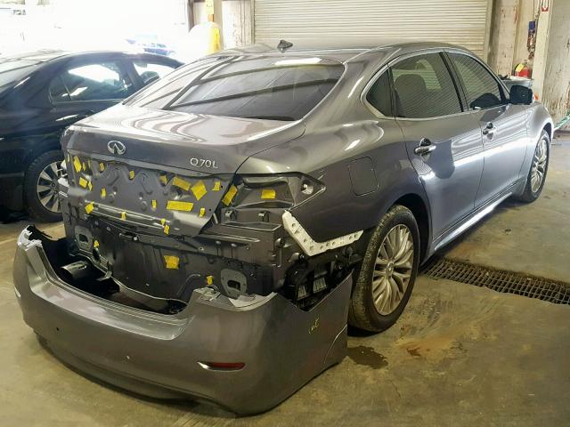 JN1BY1PP1FM600444 - 2015 INFINITI Q70L 3.7 GRAY photo 4