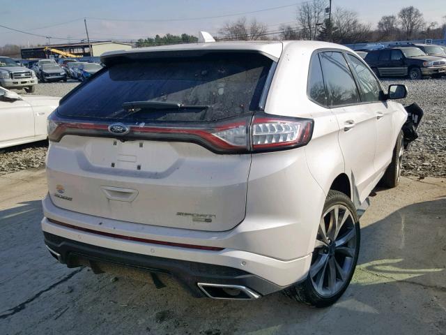 2FMPK4AP6HBC29364 - 2017 FORD EDGE SPORT WHITE photo 4