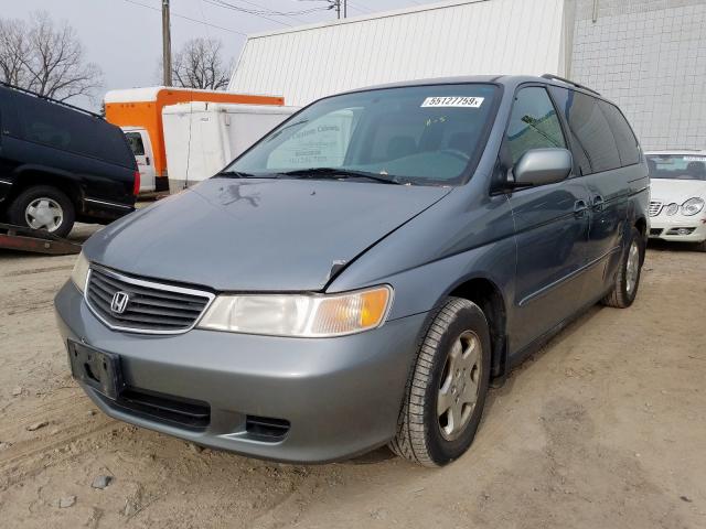 2HKRL1868YH622311 - 2000 HONDA ODYSSEY EX GREEN photo 2