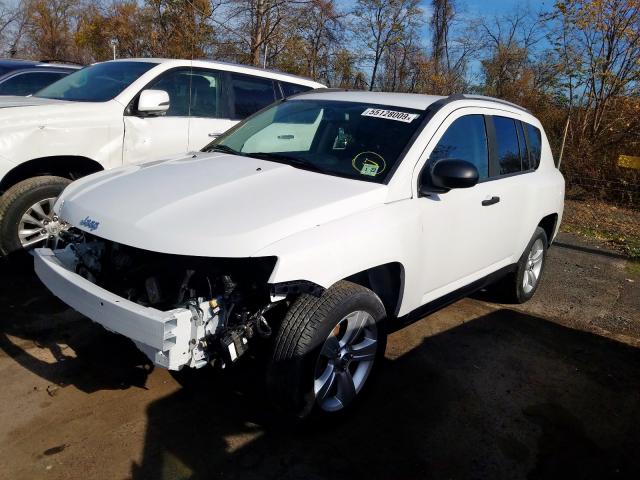 1C4NJDBB6HD113173 - 2017 JEEP COMPASS SP WHITE photo 2