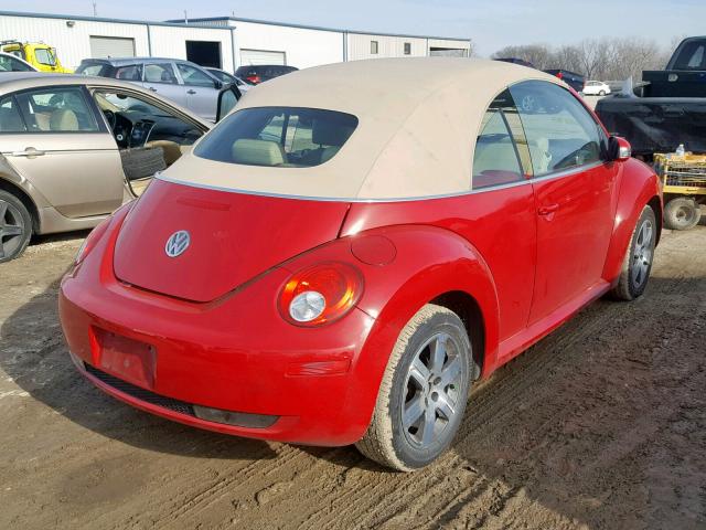 3VWRF31Y36M318872 - 2006 VOLKSWAGEN NEW BEETLE RED photo 4