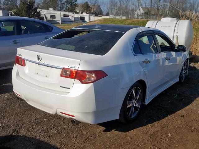 JH4CU2F80DC004921 - 2013 ACURA TSX SE WHITE photo 4