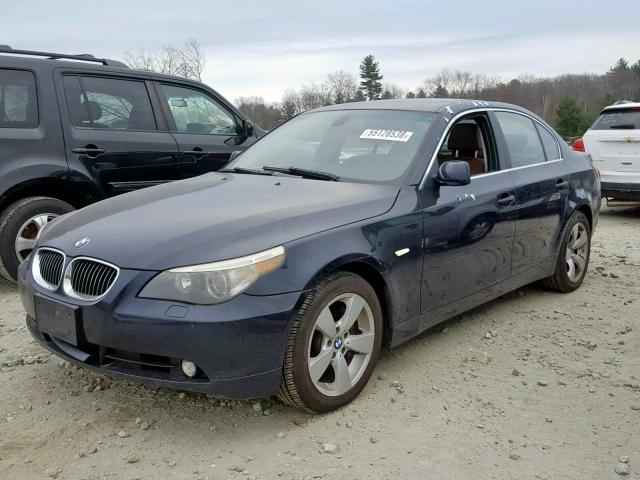 WBANF33567CS38969 - 2007 BMW 525 XI BLUE photo 2