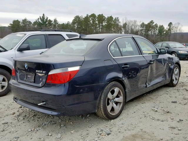 WBANF33567CS38969 - 2007 BMW 525 XI BLUE photo 4