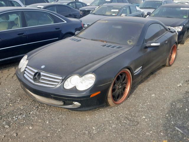 WDBSK75F84F073935 - 2004 MERCEDES-BENZ SL 500 BLACK photo 2