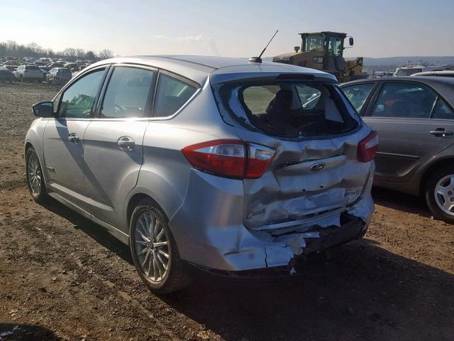 1FADP5BU7DL542362 - 2013 FORD C-MAX SEL SILVER photo 3