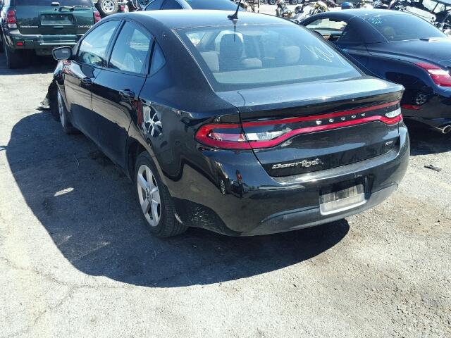 1C3CDFBB7FD222155 - 2015 DODGE DART SXT BLACK photo 3