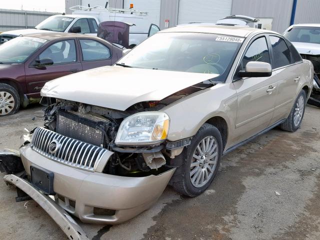 1MEFM43125G625457 - 2005 MERCURY MONTEGO PR TAN photo 2