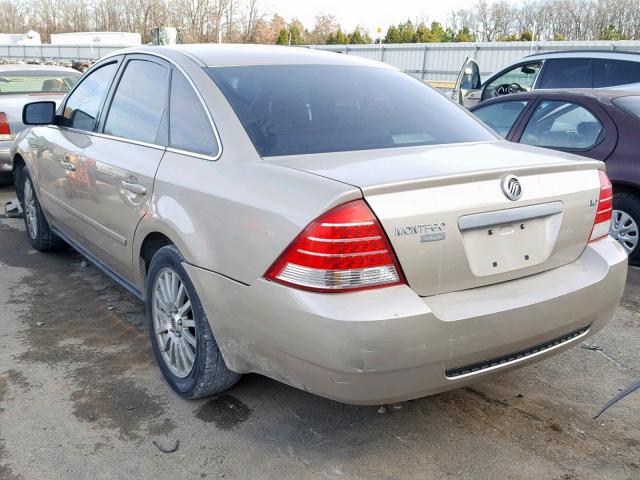 1MEFM43125G625457 - 2005 MERCURY MONTEGO PR TAN photo 3