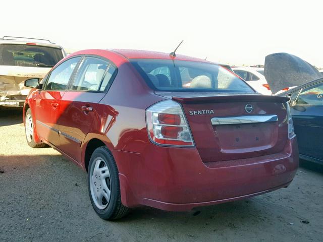 3N1AB6AP1BL688421 - 2011 NISSAN SENTRA 2.0 MAROON photo 3