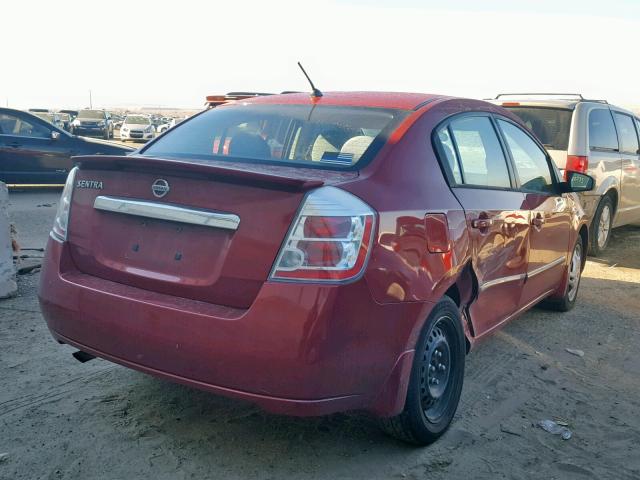 3N1AB6AP1BL688421 - 2011 NISSAN SENTRA 2.0 MAROON photo 4