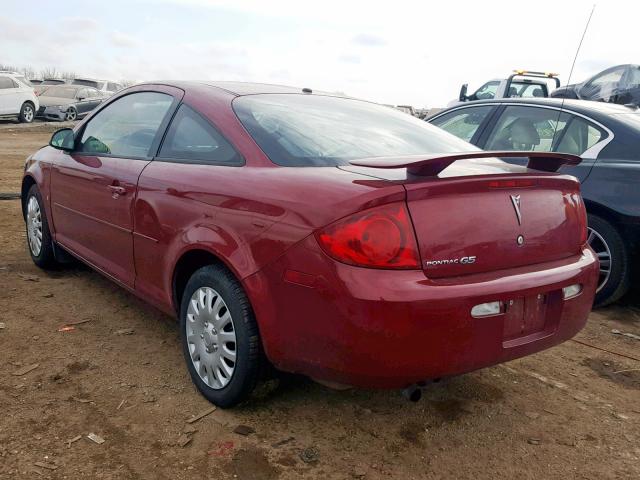 1G2AL15F077129067 - 2007 PONTIAC G5 MAROON photo 3