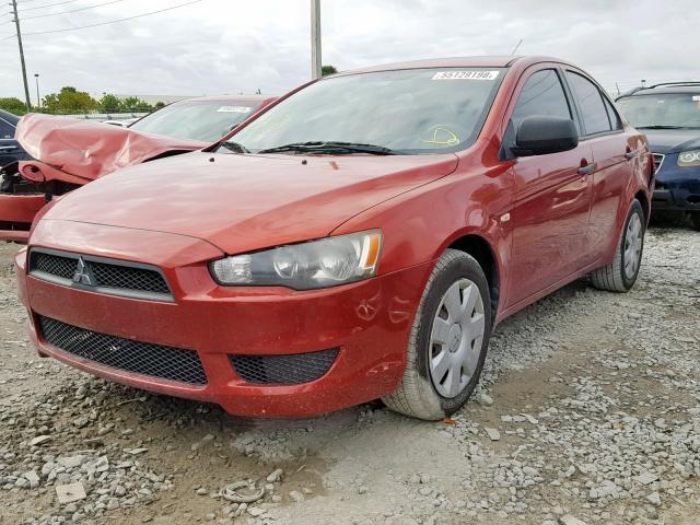 JA3AU16U09U023355 - 2009 MITSUBISHI LANCER DE RED photo 2