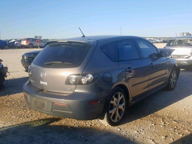 JM1BK343181145384 - 2008 MAZDA 3 HATCHBAC GRAY photo 4