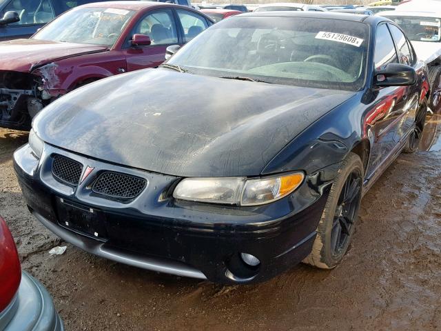 1G2WP52K8YF180441 - 2000 PONTIAC GRAND PRIX BLACK photo 2
