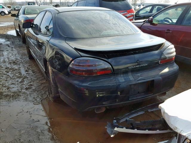 1G2WP52K8YF180441 - 2000 PONTIAC GRAND PRIX BLACK photo 3