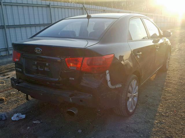 KNAFW4A30A5112372 - 2010 KIA FORTE SX BLACK photo 4