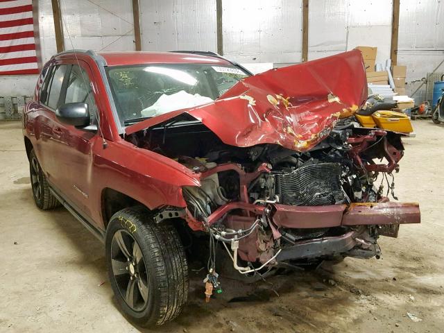 1C4NJDBB3GD518373 - 2016 JEEP COMPASS SP Tünd qırmızı foto 1