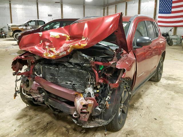 1C4NJDBB3GD518373 - 2016 JEEP COMPASS SP Tünd qırmızı foto 2