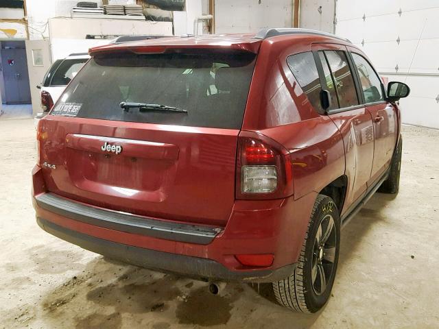 1C4NJDBB3GD518373 - 2016 JEEP COMPASS SP Tünd qırmızı foto 4
