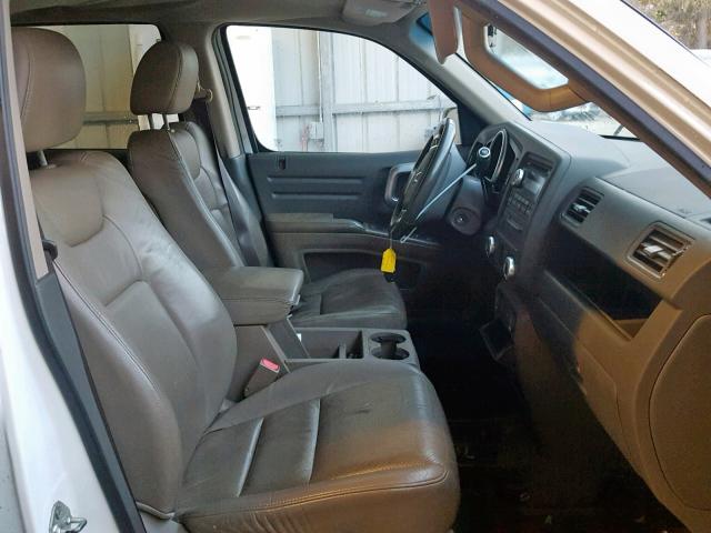 2HJYK16558H521174 - 2008 HONDA RIDGELINE WHITE photo 5