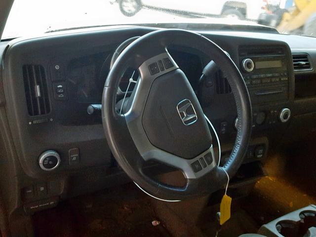 2HJYK16558H521174 - 2008 HONDA RIDGELINE WHITE photo 9