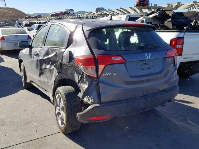 3CZRU6H32HG707583 - 2017 HONDA HR-V LX GRAY photo 9