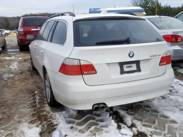 WBANN73536CN03484 - 2006 BMW 530 XIT WHITE photo 3