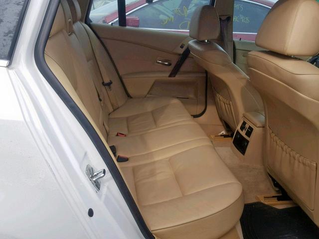 WBANN73536CN03484 - 2006 BMW 530 XIT WHITE photo 6