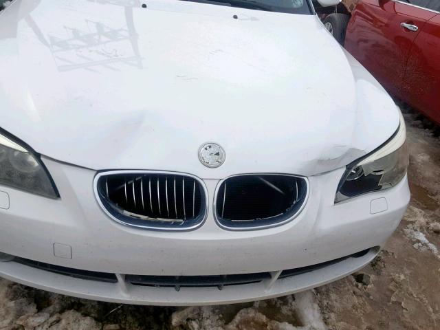 WBANN73536CN03484 - 2006 BMW 530 XIT WHITE photo 9