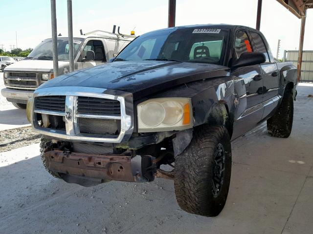 1D7HE28K95S295350 - 2005 DODGE DAKOTA QUA BLACK photo 2