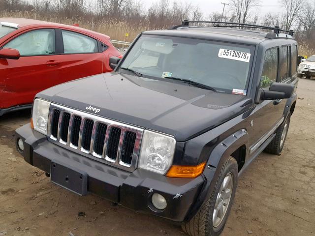 1J8HG58246C145284 - 2006 JEEP COMMANDER BLACK photo 2