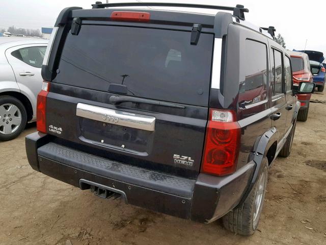1J8HG58246C145284 - 2006 JEEP COMMANDER BLACK photo 4
