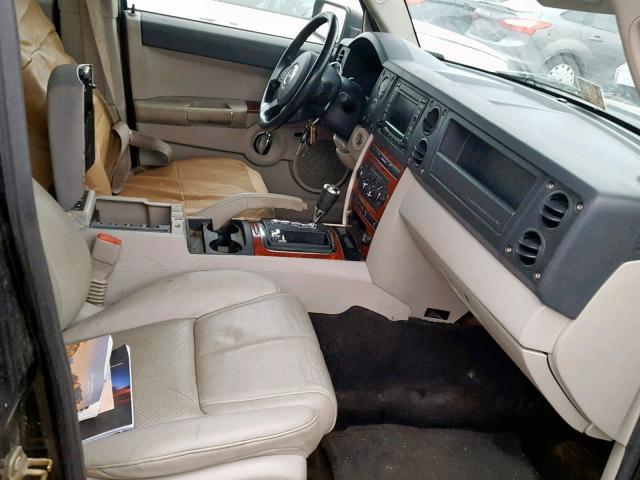 1J8HG58246C145284 - 2006 JEEP COMMANDER BLACK photo 5