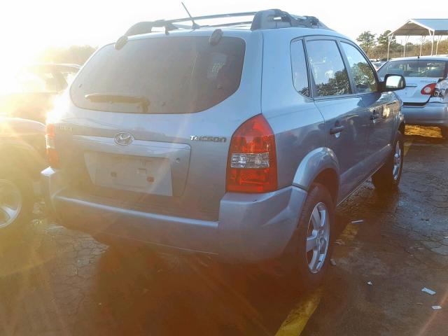 KM8JM12B16U447270 - 2006 HYUNDAI TUCSON GL BLUE photo 4