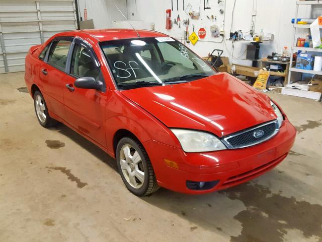 1FAFP34N37W122135 - 2007 FORD FOCUS ZX4 RED photo 1