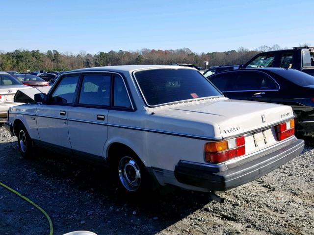 YV1AX8845H1266765 - 1987 VOLVO 244 DL WHITE photo 3