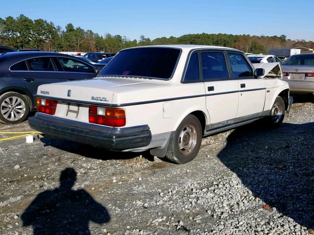 YV1AX8845H1266765 - 1987 VOLVO 244 DL WHITE photo 4