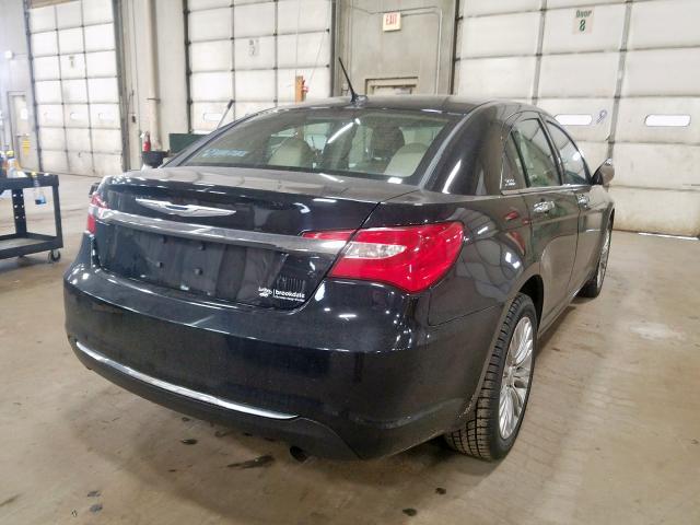 1C3CCBCB9CN277528 - 2012 CHRYSLER 200 LIMITE BLACK photo 4