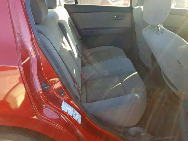 3N1AB6AP6AL701601 - 2010 NISSAN SENTRA 2.0 RED photo 6