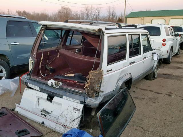 1J4FJ58SXNL122262 - 1992 JEEP CHEROKEE L WHITE photo 4