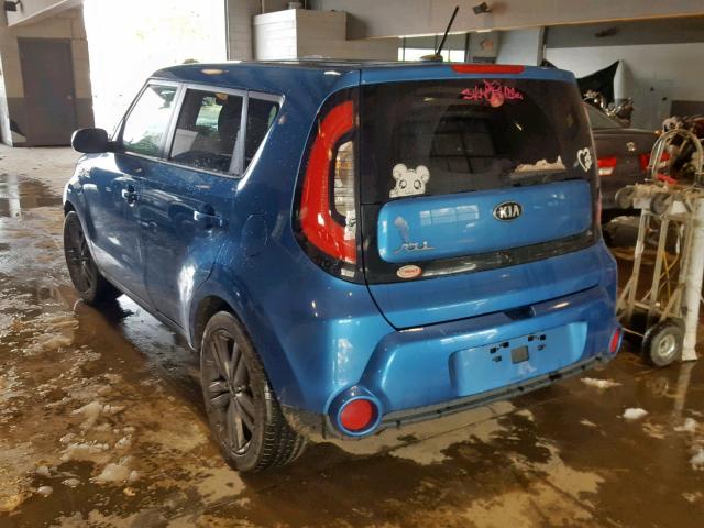 KNDJP3A59F7220037 - 2015 KIA SOUL + BLUE photo 3