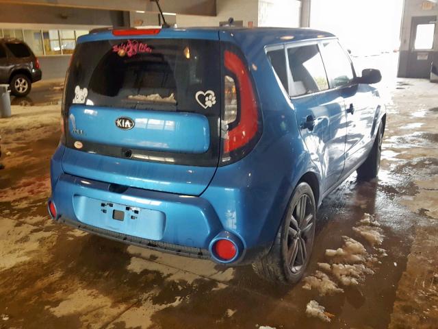 KNDJP3A59F7220037 - 2015 KIA SOUL + BLUE photo 4