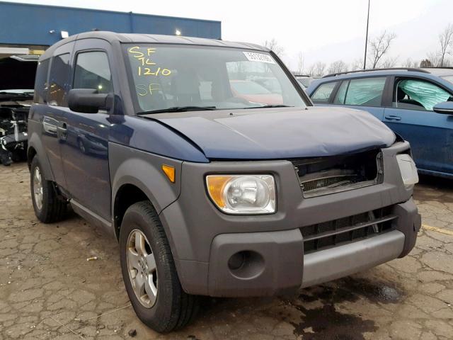 5J6YH28543L008929 - 2003 HONDA ELEMENT EX BLUE photo 1