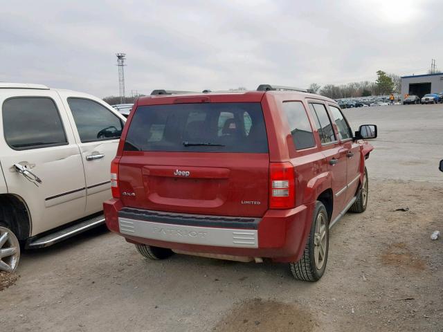 1J8FF48W38D541274 - 2008 JEEP PATRIOT LI RED photo 4