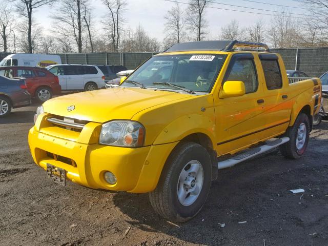 1N6ED27Y31C381714 - 2001 NISSAN FRONTIER C YELLOW photo 2