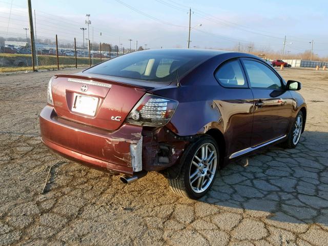 JTKDE167250026483 - 2005 TOYOTA SCION TC 栗色 照片 4